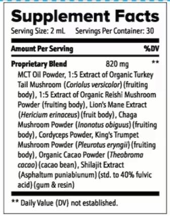 RhythmONE supplement facts